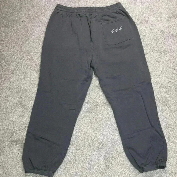 Seek Discomfort Sweatpants Sz 2XL Grey Color Elastic Ankle Organic Cotton - Picture 8 of 9